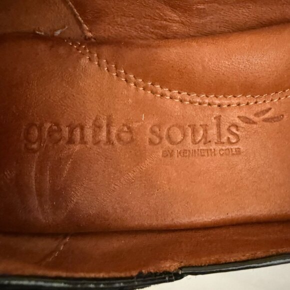 Gentle Souls Wedge Pumps Size 8.5M Black Suede Leather Upper Classic Comfort Sty - Picture 14 of 15